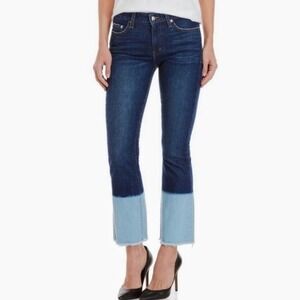 NWT! $265 DEREK LAM IO CROSBY DENIM JANE Ombré Jeans 30 Dark Wash Indigo